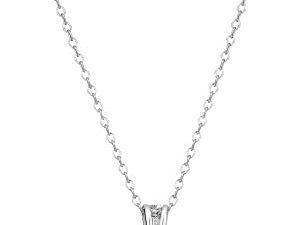 Amazon Essentials Sterling Silver Genuine or Created Round Cut Birthstone Pendant Necklace