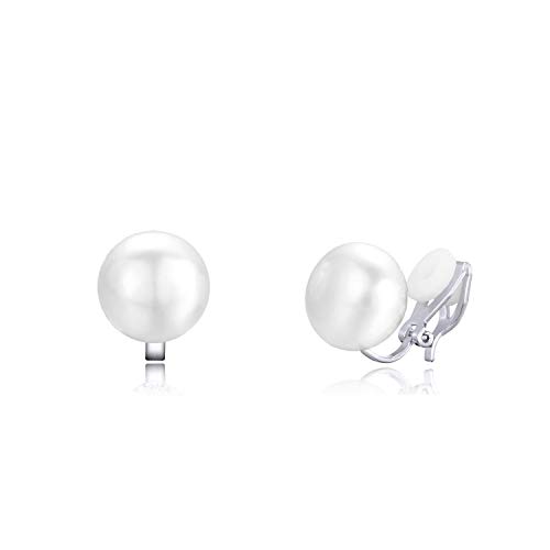 YOQUCOL Simulated Freshwater Pearl Clip On Earrings Not Pierced Elegant Stud Jewelry For Women Girls YOQUCOL Simulated Freshwater Pearl Clip On Earrings Not Pierced Elegant Stud Jewelry For Women Girls