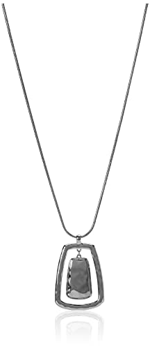NINE WEST Women's Silvertone Adjustable Pendant Necklace NINE WEST Women's Silvertone Adjustable Pendant Necklace