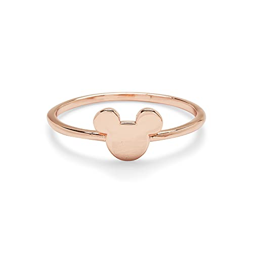 Pura Vida Rose Gold Disney Mickey Mouse Delicate Ring - Brass Base Band Pura Vida Rose Gold Disney Mickey Mouse Delicate Ring - Brass Base Band