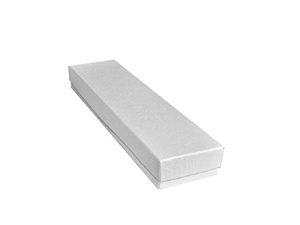 10 Pack White Swirl Cotton Boxes Jewelry Bracelet
