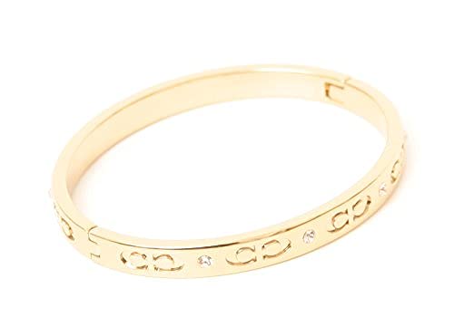 COACH Kissing C HINGED Bangle - Gold COACH Kissing C HINGED Bangle - Gold