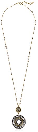 Lucky Brand Two Tone Tribal Pendant Necklace Lucky Brand Two Tone Tribal Pendant Necklace
