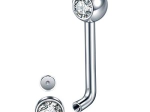 Xpircn 14G Titanium Christina Piercing Barbell VCH Bar Genital Jewellery