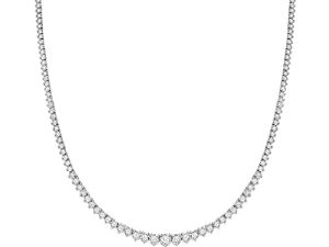 Ross-Simons 3.00 ct. t.w. Diamond Tennis Necklace in Sterling Silver. 18 inches
