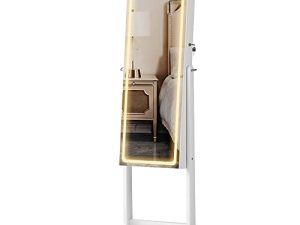 SONGMICS LED Mirror Jewelry Cabinet