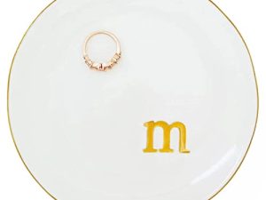 HANGFIRST Ceramic Ring Dish Jewelry Tray Trinket Dish for Rings