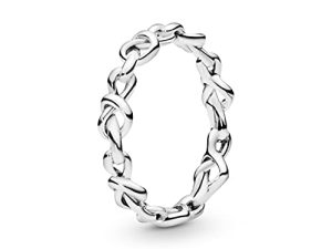 Pandora Jewelry Knotted Hearts Sterling Silver Ring
