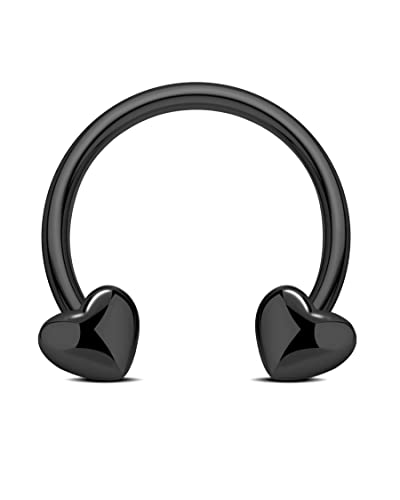 JEWSEEN 16G Septum Rings Heart Cartilage Earring Hoop 316L Stainless Steel Helix Earring Daith Earring Nose Ring Hoop Septum Piercing Jewelry for Women and Men JEWSEEN 16G Septum Rings Heart Cartilage Earring Hoop 316L Stainless Steel Helix Earring Daith Earring Nose Ring Hoop Septum Piercing Jewelry for Women and Men