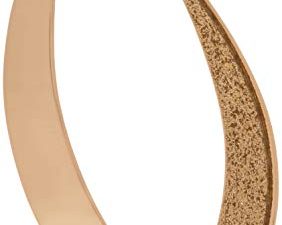 Guess Large Oval Glitter Hoop Earrings