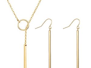 Punk Simple Style Gold/Silver Plated Lightning Long Exaggerated Square Geometric Stick Drop Dangle Earring for Women