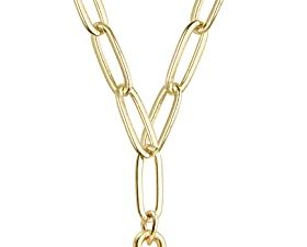 Colorful Smiley Face Necklace 14K Gold Plated Paperclip Necklace Preppy Jewelry Y2K Trendy Necklace for Women Teen Girls