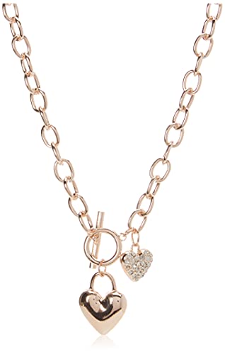 GUESS Heart Lock Charm Toggle Link Charm Bracelet GUESS Heart Lock Charm Toggle Link Charm Bracelet