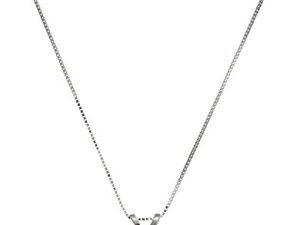 Amazon Collection 14k Gold Cubic Zirconia Solitaire Pendant Necklace for Women with 18 Inch Box Chain