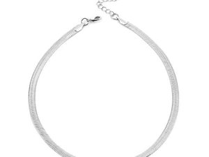 14K Gold Plated Dainty Choker Necklace for Women Girls | Snake Chain