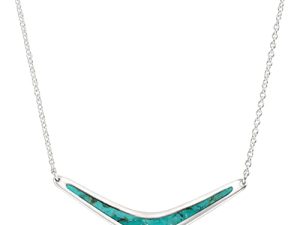 Silpada Compressed Turquoise Necklace in .925 Sterling Silver