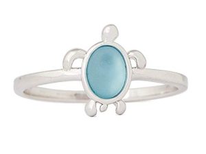 Pura Vida Silver-Plated Sea Turtle Ring - Sterling Silver Band