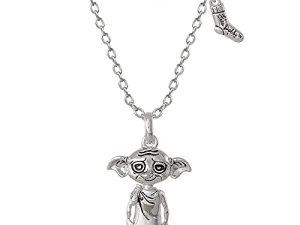 Harry Potter Dobby House Elf and Sock Necklace