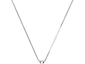Amazon Collection 925 Sterling Silver 6mm Cushion Cut Gemstone Pendant Necklace for Women with 18 Inch Box Chain