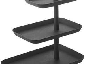 Yamazaki Home 3-Tier Accessory Tray Holder & Storage Steel | Jewelry Organizer