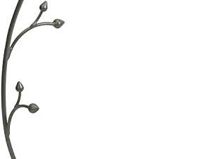 Umbra Orchid Jewelry Hanging Tree Stand - Multi-Functional Necklace Metal Holder Display Organizer Rack With a Ring Dish Tray - Great For Organization - Can Be Used As Decor