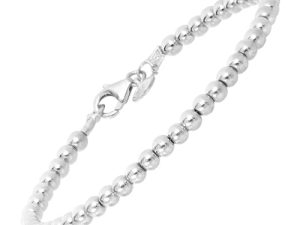 Silpada 'Falling Water' Natural Plated Hematite Beaded Bracelet in Sterling Silver