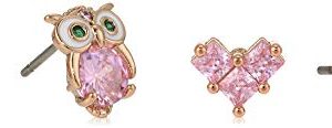 Betsey Johnson Owl Duo Set Earrings