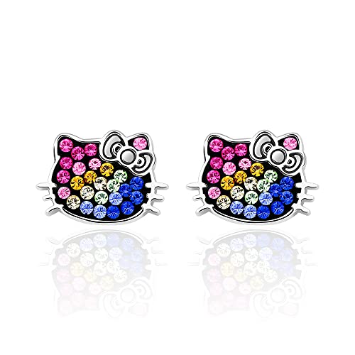 Hello Kitty Rainbow Crystal Stud Earrings - Hello Kitty Earrings - Hello Kitty Jewelry - Hello Kitty Accessories Hello Kitty Rainbow Crystal Stud Earrings - Hello Kitty Earrings - Hello Kitty Jewelry - Hello Kitty Accessories