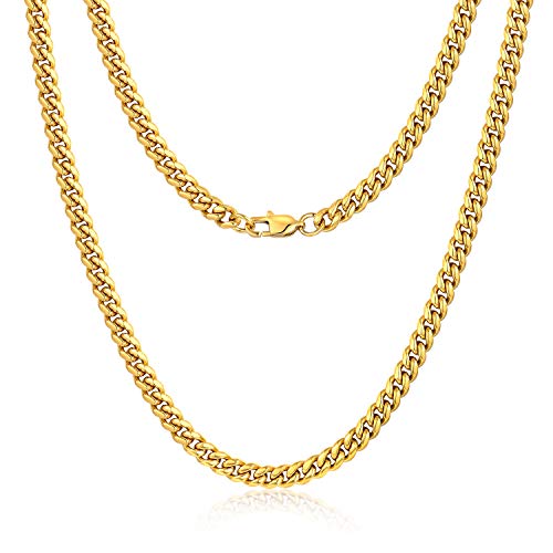 Jewlpire Diamond Cut Miami Mens Cuban Link Chain Necklace Jewlpire Diamond Cut Miami Mens Cuban Link Chain Necklace