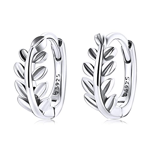 White Gold Plated Small Hoop Earrings for Women 925 Sterling Silve Leaf Square Rainbow Evil Eyes Huggie Hoop Earrings with Cubic Zirconia Hypoallergenic Lightweight Hoop Earrings Jewelry Gifts for Girls White Gold Plated Small Hoop Earrings for Women 925 Sterling Silve Leaf Square Rainbow Evil Eyes Huggie Hoop Earrings with Cubic Zirconia Hypoallergenic Lightweight Hoop Earrings Jewelry Gifts for Girls