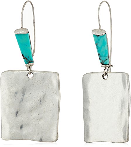 Robert Lee Morris "Mosaic" Sculptural Square Long Drop Earrings Robert Lee Morris "Mosaic" Sculptural Square Long Drop Earrings
