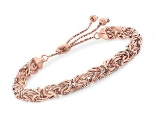 Ross-Simons 18kt Rose Gold Over Sterling Byzantine Bolo Bracelet