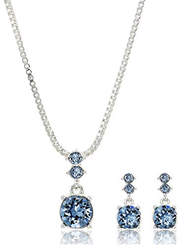 NINE WEST Women's Boxed Necklace/Pierced Earrings Set NINE WEST Women's Boxed Necklace/Pierced Earrings Set