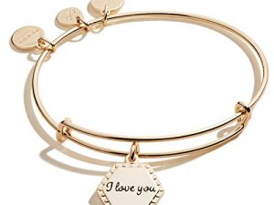 Alex and Ani Because I Love You Expandable Wire Bangle Bracelet for Women