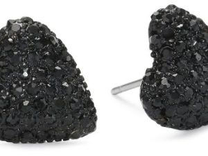 Betsey Johnson Heart Stud Earrings