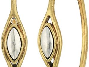 Lucky Brand Two-Tone 1-1/2" Hoop Earrings