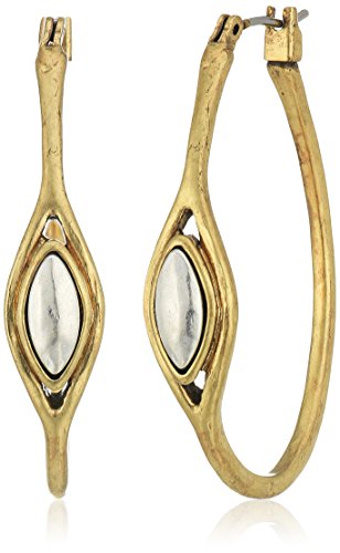 Lucky Brand Two-Tone 1-1/2" Hoop Earrings Lucky Brand Two-Tone 1-1/2" Hoop Earrings