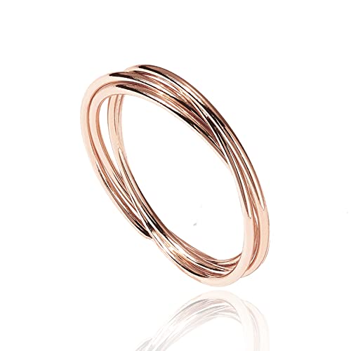 PAVOI 14K Plated Interlocked Rolling Anxiety Ring for Women and Men| Fidget Ring for Women | Stacking Ring | Gold Ring for Women PAVOI 14K Plated Interlocked Rolling Anxiety Ring for Women and Men| Fidget Ring for Women | Stacking Ring | Gold Ring for Women