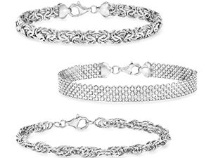 Ross-Simons Jewelry Set: 3 Link Bracelets