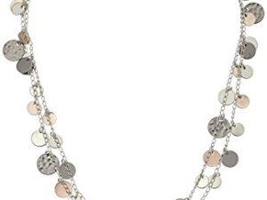 Nine West "Classics" Tri Tone Strand Necklace