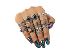 6-16 PCS Knuckle Stacking Rings for Women Teen Girls