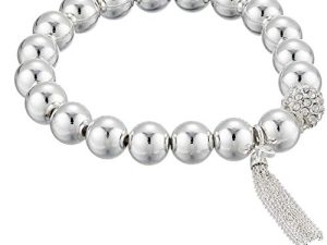 NINE WEST Women's Stretch Tassel Bracelet