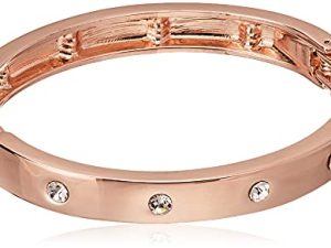 Guess Narrow Hinge with Crystal Bangle Bracelet
