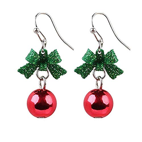 Ribbon Bowknot Cute Festive Red Green Ball Ornament Dangle Drop Earrings for Women Teen Girls Fish Hook Dangling Hypoallergenic Christmas Festival Party Jewelry Gifts for Bff Daughter Thanksgiving Ribbon Bowknot Cute Festive Red Green Ball Ornament Dangle Drop Earrings for Women Teen Girls Fish Hook Dangling Hypoallergenic Christmas Festival Party Jewelry Gifts for Bff Daughter Thanksgiving