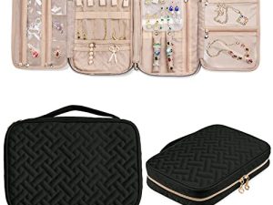 SFYBYHEART Travel Jewelry Organizer Case