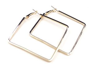 Yukhins Stainless Steel Simple Geometric Big Hoop Earring For Women Girls…