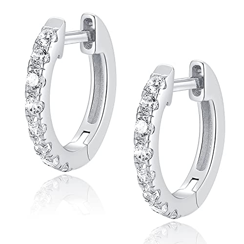 Jewlpire 925 Sterling Silver Post 14K Real Gold Plated Small Hoop Earrings for Women Girls Jewlpire 925 Sterling Silver Post 14K Real Gold Plated Small Hoop Earrings for Women Girls