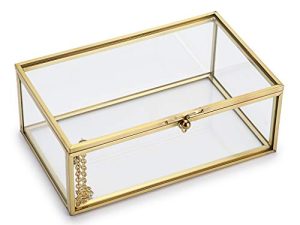Hipiwe Vintage Glass Keepsake Box