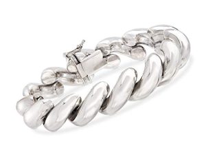 Ross-Simons Italian Sterling Silver Large San Marco Bracelet