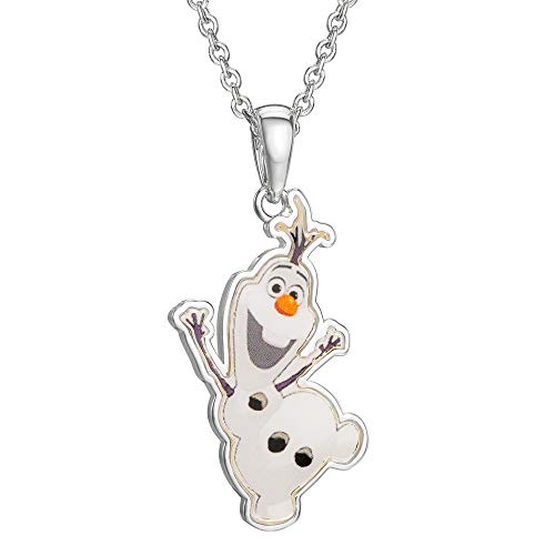 Disney Frozen Fine Silver Plated Blue Snowflake Pendant Necklace Disney Frozen Fine Silver Plated Blue Snowflake Pendant Necklace